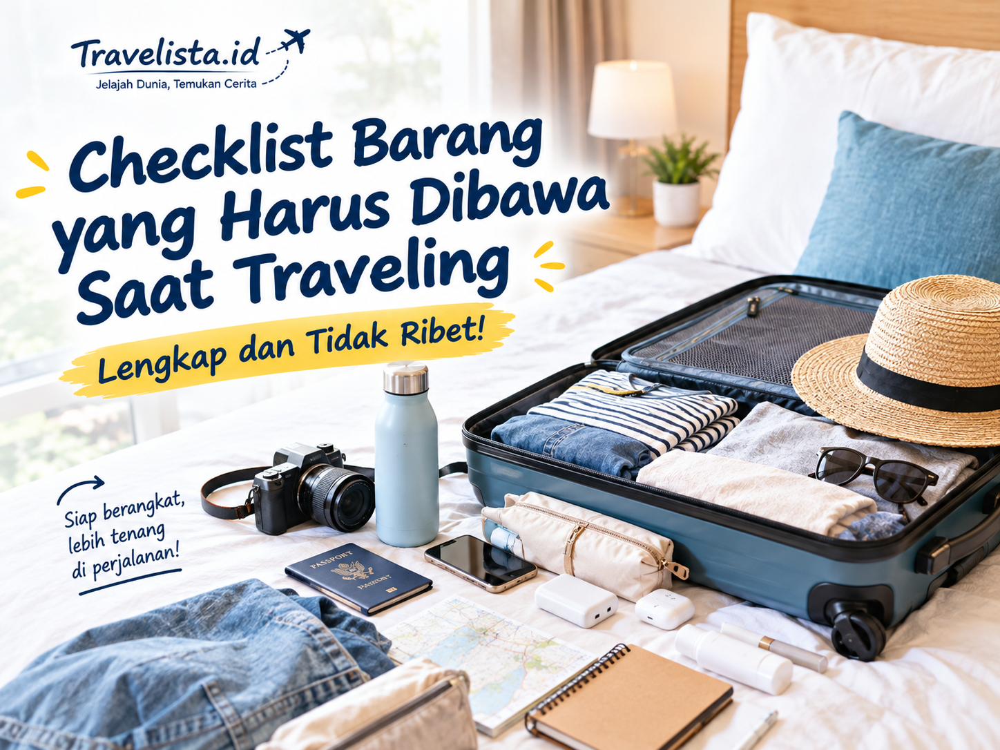 Checklist barang yang harus dibawa saat traveling dengan koper dan perlengkapan liburan
