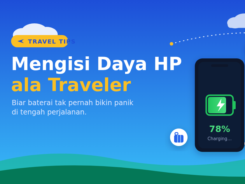 Baterai 5% di Negeri Orang: Panduan Mengisi Daya HP ala Traveler