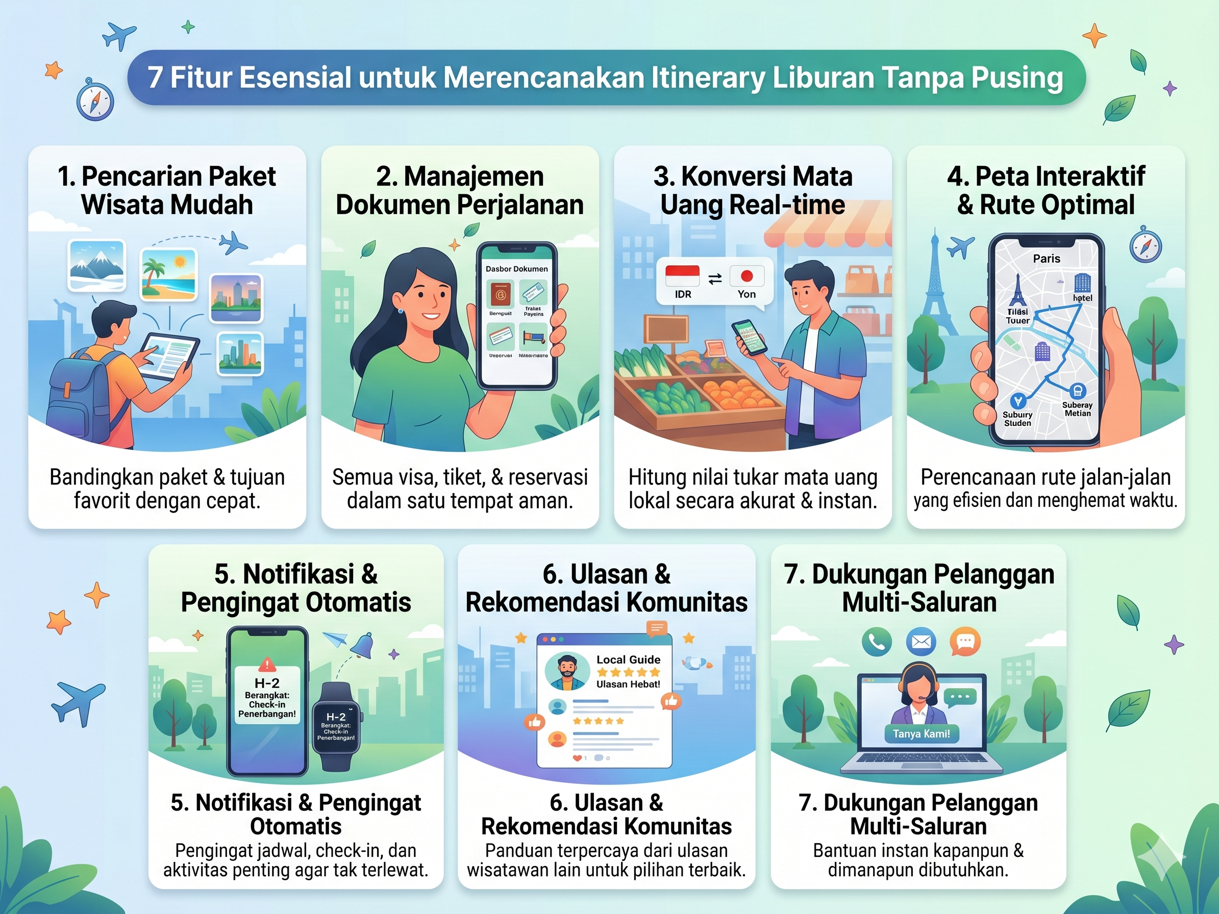 7 Fitur Esensial untuk Merencanakan Itinerary Liburan Tanpa Pusing