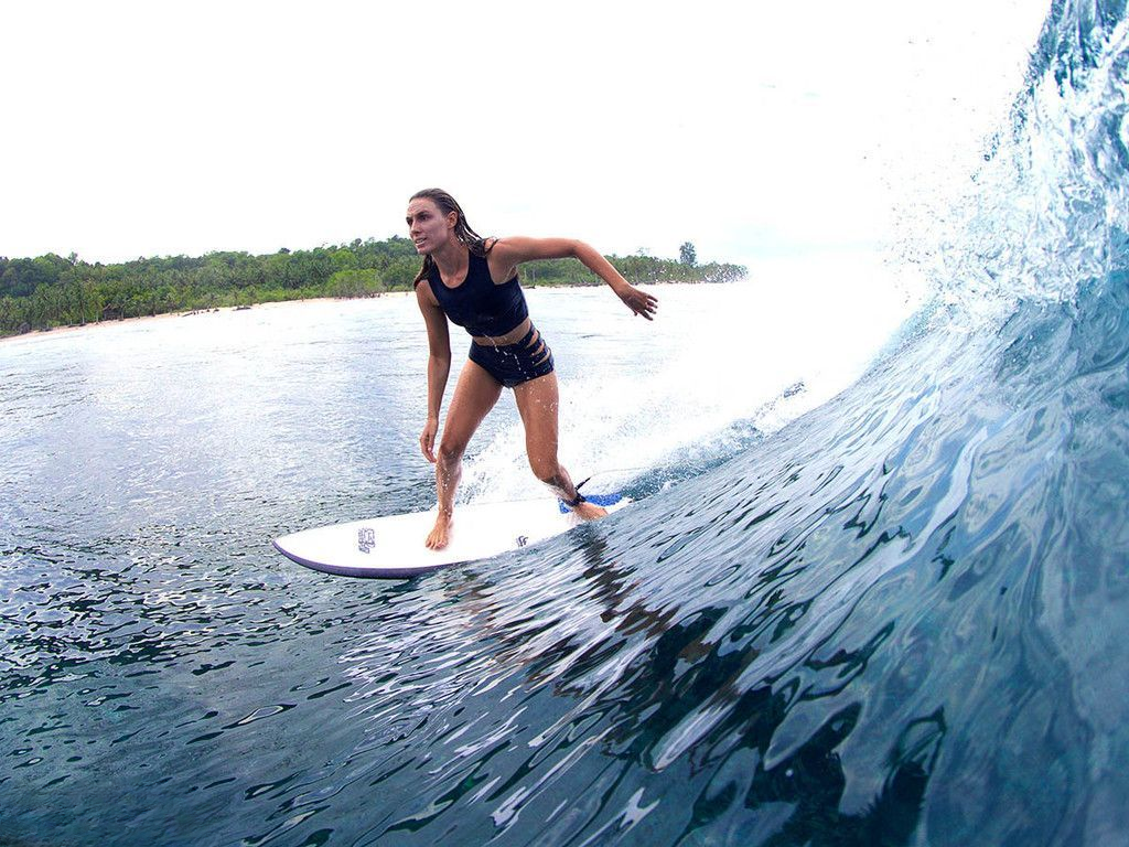 Surfing at Mentawai