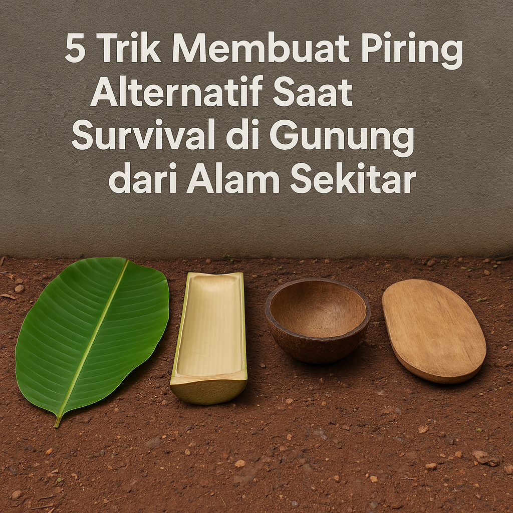 5 Trik Membuat Piring Alternatif Saat Survival di Gunung dari Alam Sekitar