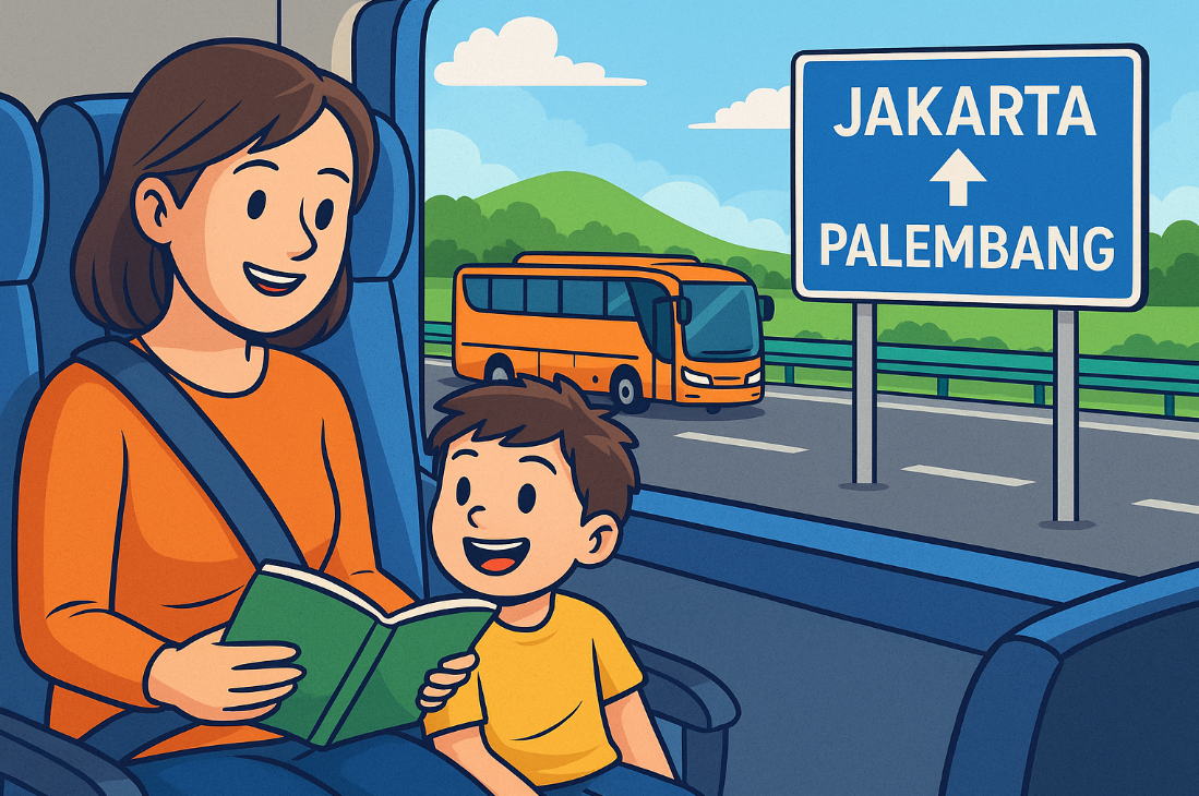 Petualangan Seru Naik Bus dari Jakarta ke Palembang Bersama Anak – Hemat dan Penuh Cerita!