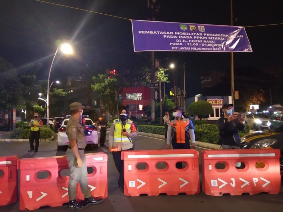 Darurat Covid-19, 10 Titik di DKI Jakarta Dijaga Ketat Polisi