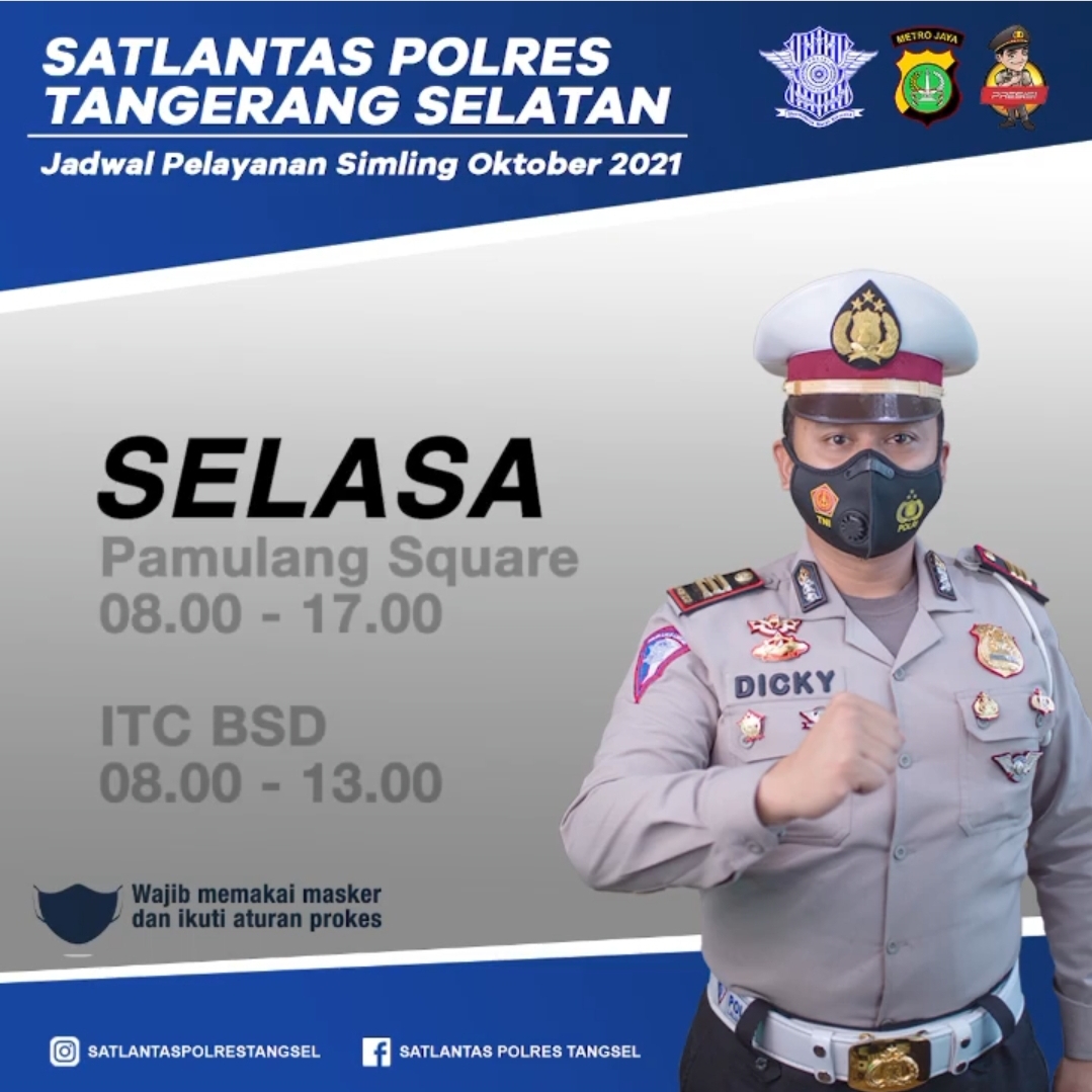 Jadwal dan Lokasi SIM Keliling di Tangerang Selatan Hari Ini, Rabu 13 Oktober